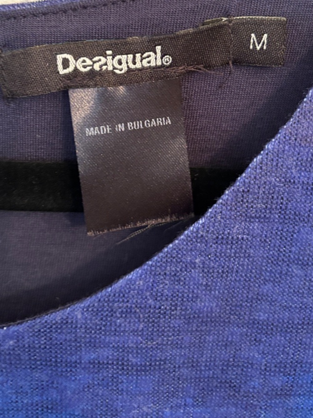 Desigual Sleeveless Blue & Pink Striped Mini Dress - Picture 4 of 5